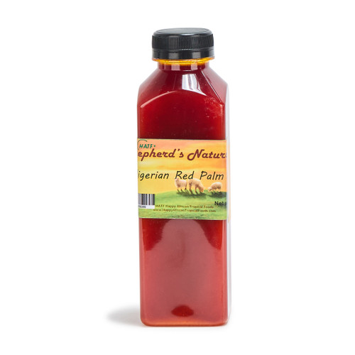 Nigerian Red Palm Oil (Tropical), 100% All Natural 500ml / 16 fl. oz in Easy Grip Container