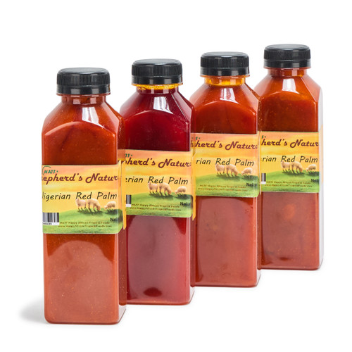 Red Palm Oil 2 Liters / 67.63 fl. Oz (500ml x 4 bottles) by HATF's Shepherd's Natural