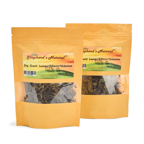 2 pack Scent Leaves/Efinrin/ Nchanwu (Dry) 2oz  x 2 Bag Seasoning by HATF's Shepherd's Natural