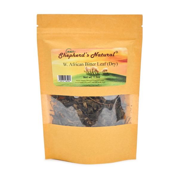 Bitter Leaf (Dry) by HATF's Shepherd's Natural. Non GMO. Sand Free 1.5 oz / 42.5 g bag