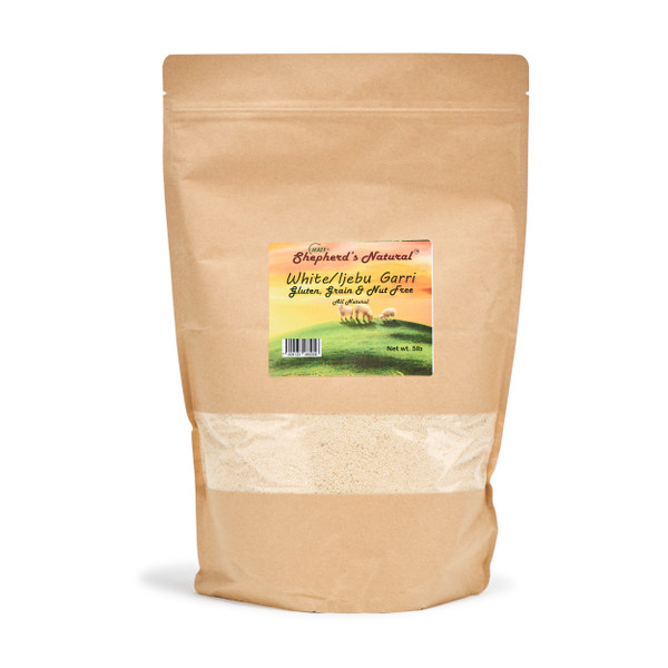 Nigerian Ijebu Garri by Shepherd's Natural 5 lb / 80 oz Bag Nigerian Ijebu Garri by Shepherd's Natural 5 lb / 80 oz Bag