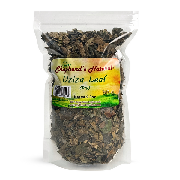 Uziza Leaves, Dry By Shepherd's Natural approx. 2oz / 0.125 lb bag