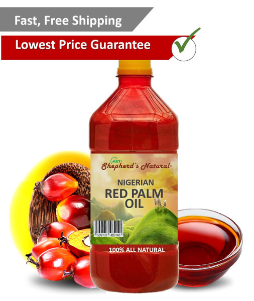 Nigerian Red  Palm Oil, 100% All Natural 18.92 Liter / 5 gallons in Easy Grip Container