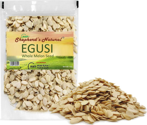 Egusi (WHOLE Melon Seed)  5oz by HATF's Shepherd's Natural 8 oz