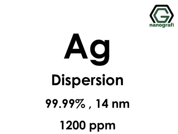 Ag(Gümüş) Nanopartikül Dispersiyon 14nm, 1200ppm 