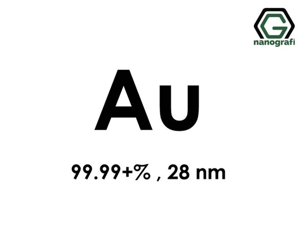 Au(Altın) Nanopartikül, 99.99+%, 28 nm