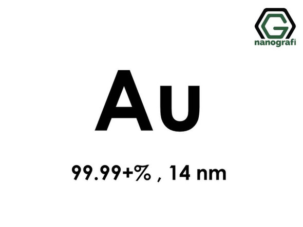 Au(Altın) Nanopartikül 99.99+%, 14 nm