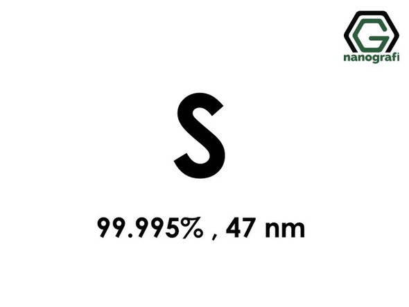 S(Sülfür) 47nm, Yüksek Saflıkta 99.995%