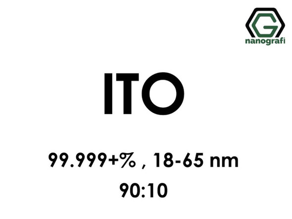 ITO(İndiyum Kalay Oksit) Nanopartikül, 90:10, 99.999+%, 18-65nm 