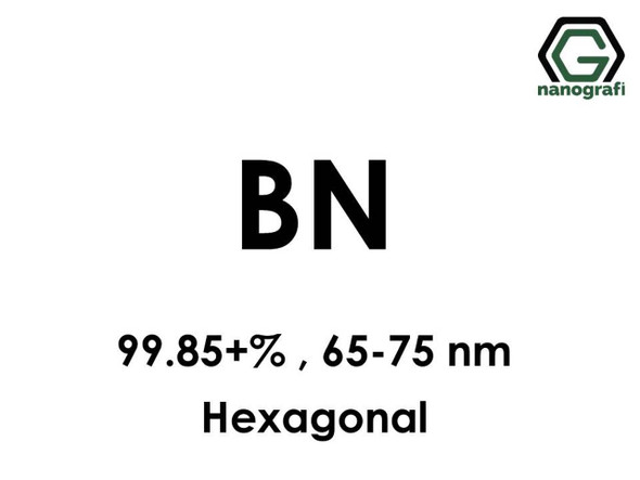 BN Nanopartikül(Bor Nitrür) 99.85+%, 65-75nm, Hekzagonal