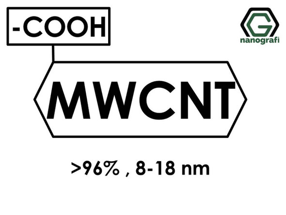 (-COOH) Fonksiyonlaştırılmış Çok Duvarlı Karbon Nanotüp (Saflık > 96%, Dış Çap: 8-18nm)