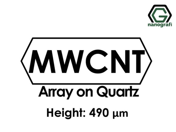 Çok Duvarlı Karbon Nanotüp - Kuvars Üzerinde Sıralanmış, Yükseklik: 490um