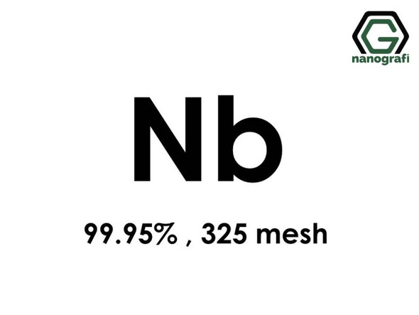 Nb(Niobiyum) Mikron Toz, 325 Mesh, 99.95 %