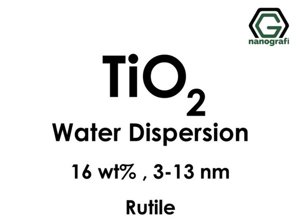 TiO2 - Su İçerisinde, Rutil, 16 %ağ, 3-13nm