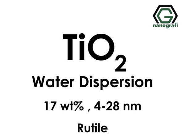 TiO2 - Su İçerisinde, Rutil, 17 %ağ, 4-28nm