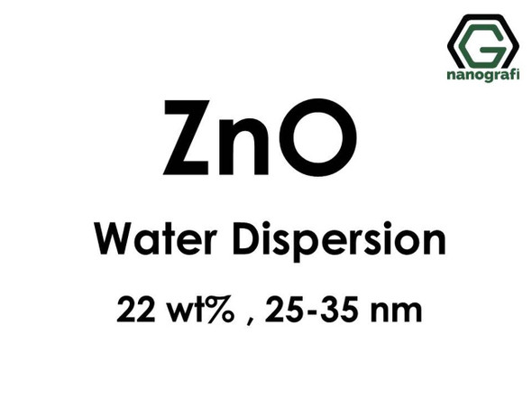 ZnO - Su İçerisinde, 22 %ağ, 25-35nm ZnO - Su İçerisinde, 22 %ağ, 25-35nm