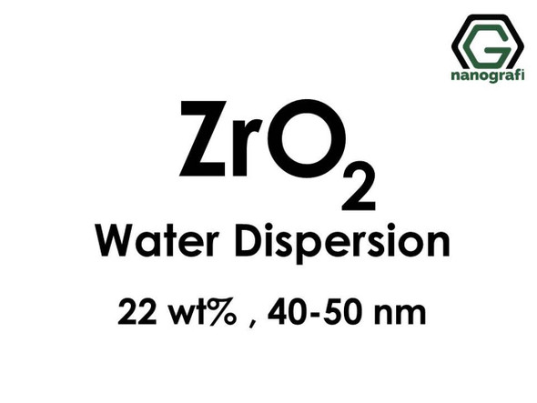 ZrO2 - Su İçerisinde (ZrO2, 22 %ağ, 40-50nm ZrO2 - Su İçerisinde (ZrO2, 22 %ağ, 40-50nm