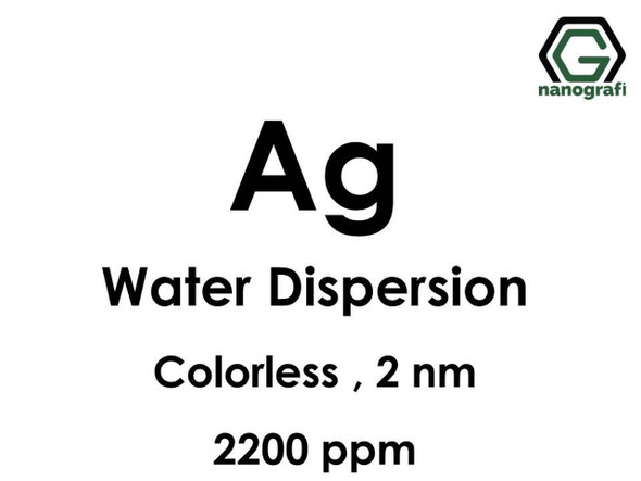 Ag - Su İçerisinde, 2nm, 2,200ppm, Renksiz ve Transparan