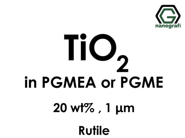 TiO2(Titanyum Dioksit) - PGMEA ya da PGME İçerisinde Dispers Edilmiş, Rutil, 20 %ağ, 1 micron