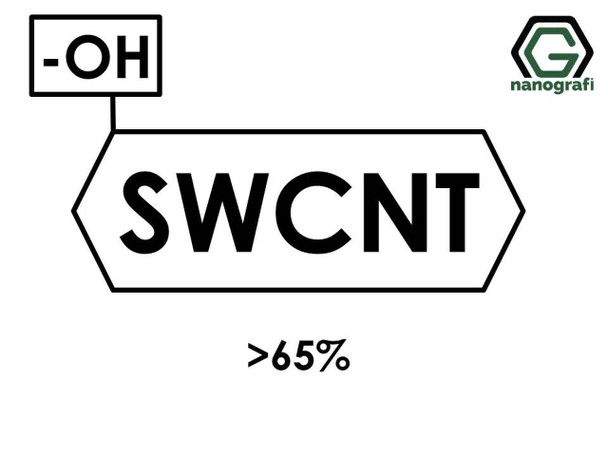 (OH) Fonksiyonlaştırılmış Tek Duvarlı Karbon Nanotüp, Saflık >65% 