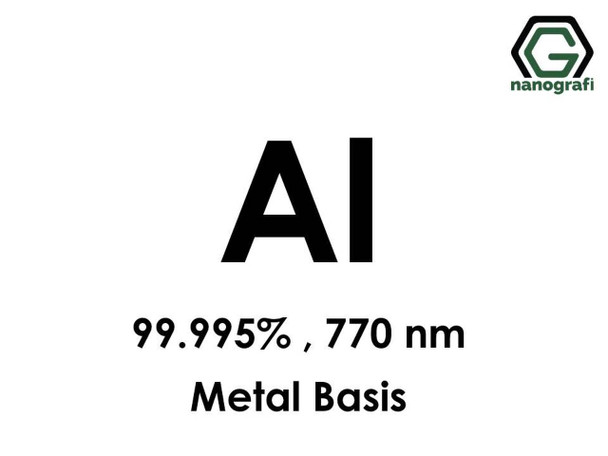 Al (Alüminyum) Nanopartikül ,99.995%, 770 nm, Metal Temelli 