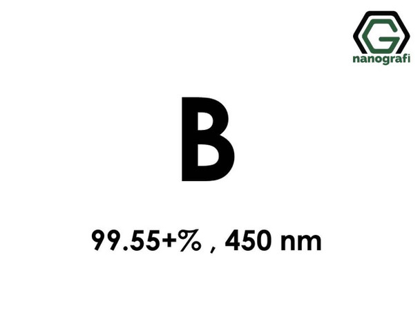 B(Bor) Nanopartikül 99.55+%, 450nm