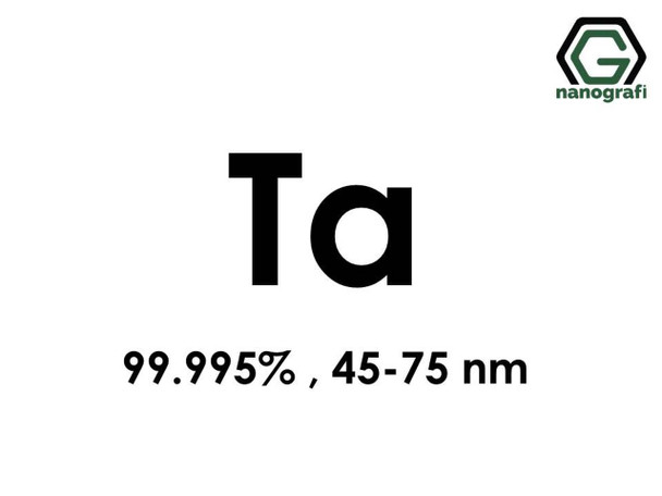 Ta(Tantalyum) Nanopartikül Yüksek Saflıkta, 99.995%, 45-75 nm 