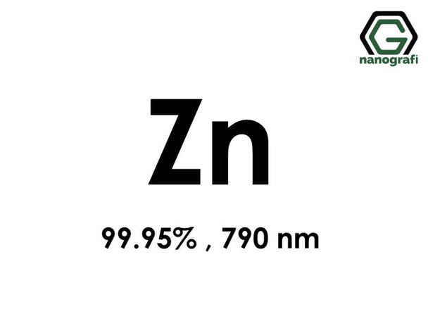 Zn(Çinko) Nanopartikül 99.95%, 790 nm