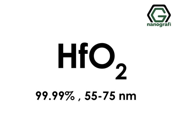 HfO2(Hafniyum Oksit) Nanopartikül, 55-75nm, Yüksek Saflıkta 99.99%