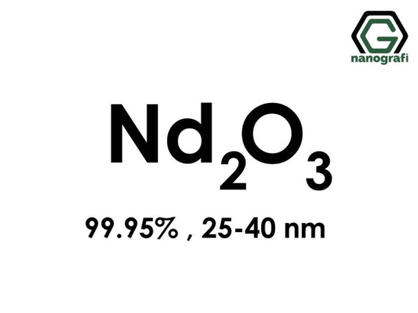 Nd2O3(Neodimyum Oksit) Nanopartikül, 25-40nm, Saflık 99.95% 