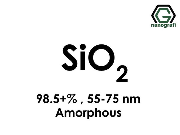 SiO2(Silikon Dioksit) Nanopartikül, 55-75nm, Saflık 98.5+%, Amorf 