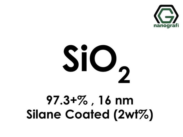 SiO2(Silikon Dioksit) Nanopartikül, 16nm, 97.3+%ağ, coated with 2%ağ Silan