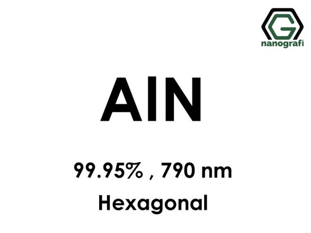 AlN(Alüminyum Nitrit) 99.95%, 790nm, Hekzagonal