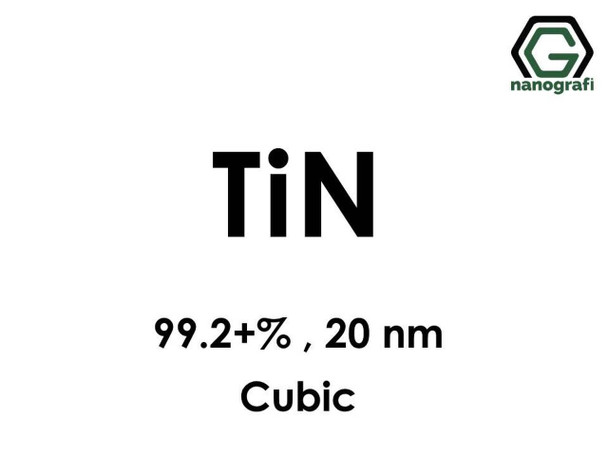 TiN(Titanyum Nitrit) 99.2+%, 20 nm, Kübik