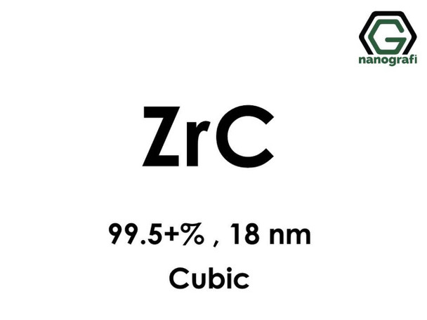 ZrC(Zirkonyum Karbür) Nanopartikül, 99.5+%, 18 nm, Kübik