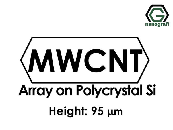 Çok Duvarlı Karbon Nanotüp - Polikristal Silikon Üzerinde Sıralanmış, Yükseklik: 95um