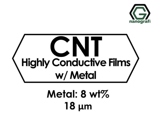 Karbon Nanotüp Yüksek İletken Film - Metal Katkılı 8%, Kalınlık 18 um