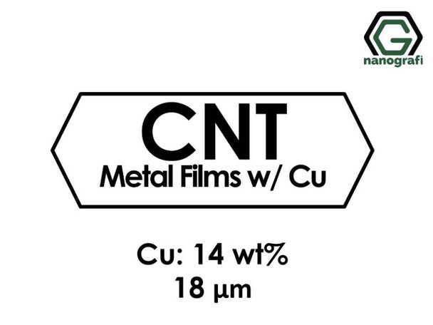 Karbon Nanotüp Metal Film - Bakır Katılı 14%ağ, Kalınlık 18 um 