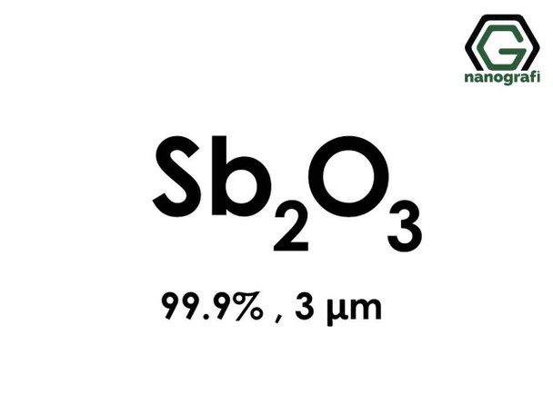 Sb2O3(Antimon Trioksit) Mikron Toz, 3 Micron, 99.9% 
