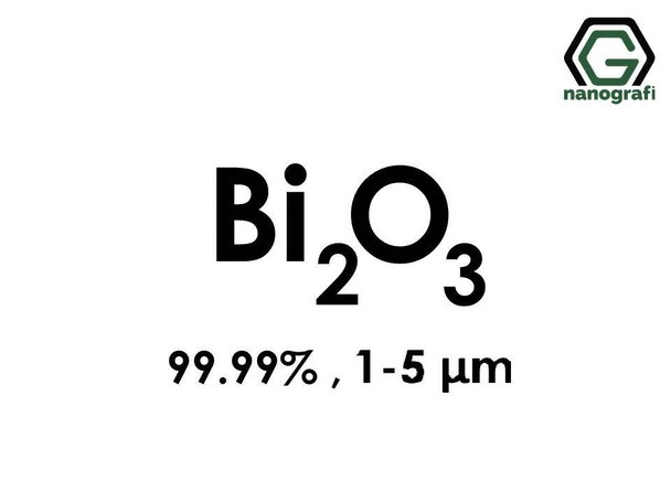 Bi2O3(Bizmut Trioksit) Mikron Toz, 1-5 µm, 99.99%