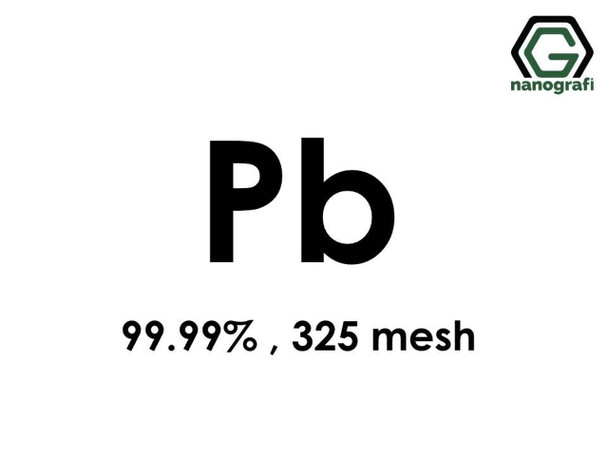 Pb(Kurşun) Mikron Toz, 325 mesh, 99.99 %