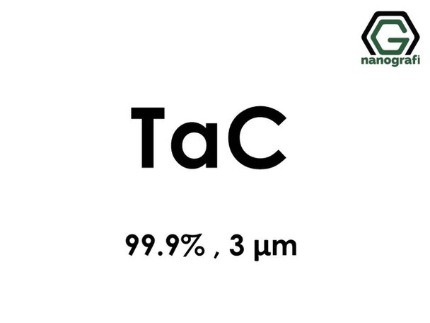 TaC(Tantalyum Karbür) Mikron Toz, 3 Micron, 99.9 % 