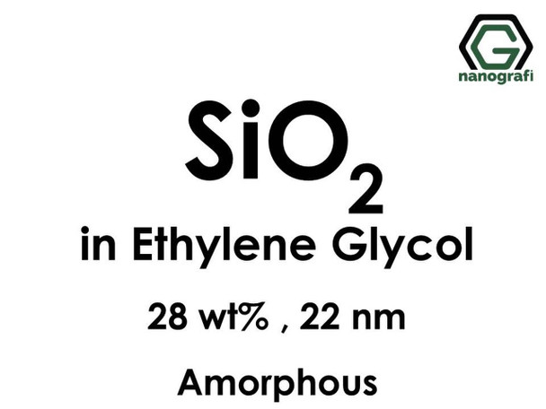 SiO2 - Etilen Glikol İçerisinde, Amorf, 28%ağ, 22nm