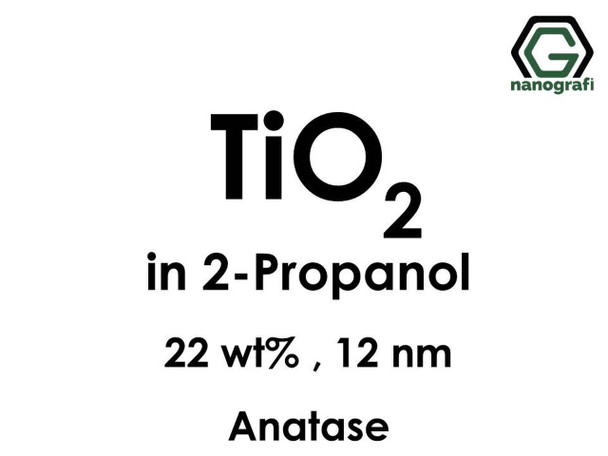 TiO2 in 2-Propanol, Anataz, 22%ağ, 12nm