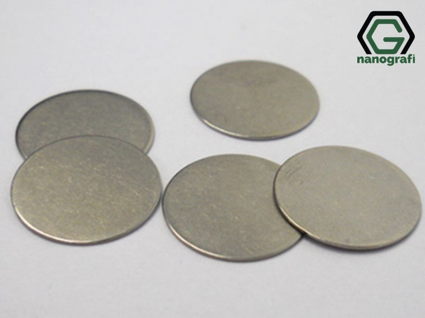 316SS Coin Cell Battery Spacer, Çap: 15.8 mm, Kalınlık: 0.5 mm 