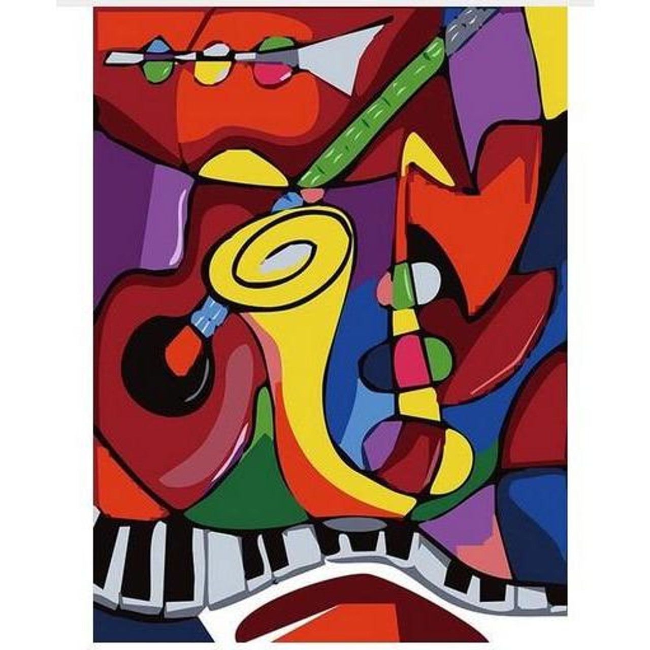 Abstract Modern Art DIY Painting By Numbers Kit