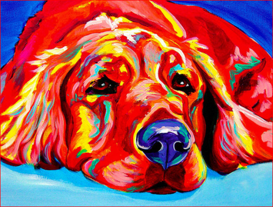 Color Dog DIY Painting By Numbers Kit