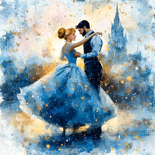 Cinderella's Enchanted Ball - Disney Inspired DIY Painting By Numbers Kit