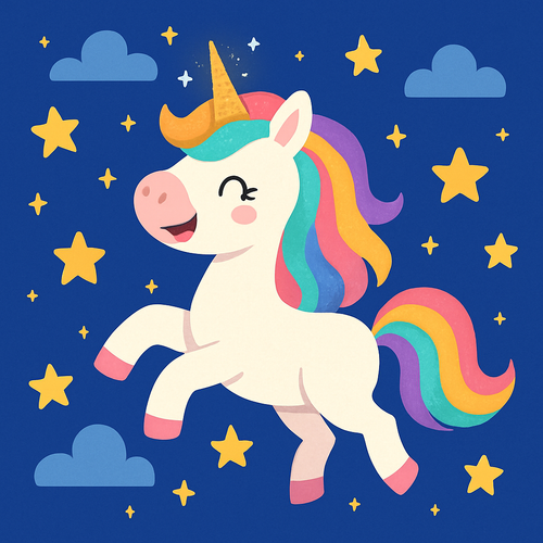 Magical Unicorn - DIY Painting By Numbers Kit