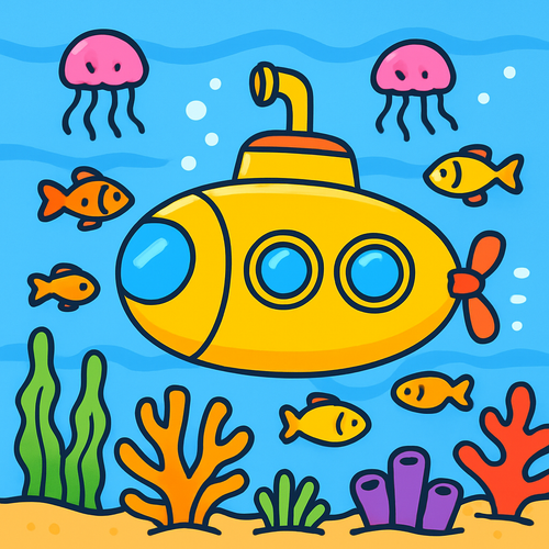 Mystery of the Deep Sea - DIY Painting By Numbers Kit